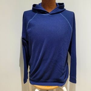 Levi's Men's Relaxed Fit Waffle Knit Lightweight Hoodie Medium Blue Athleisure